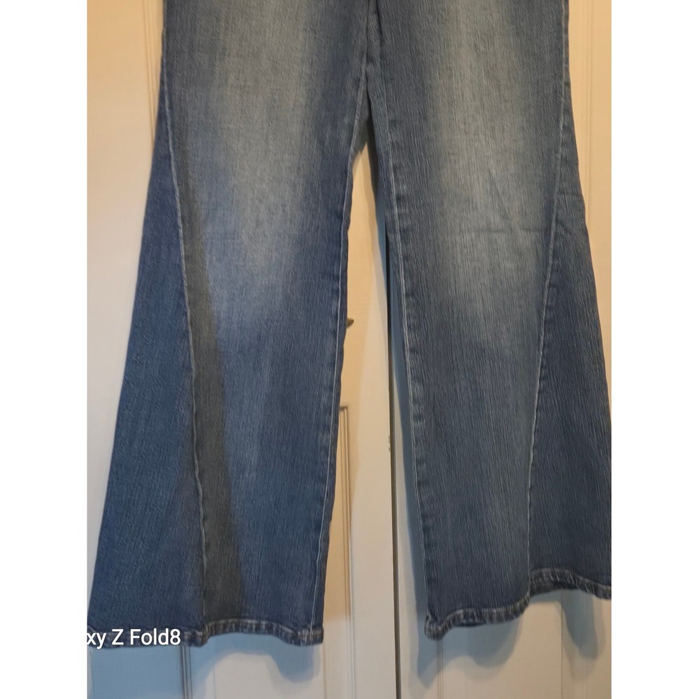 Pilcro Wide-Leg Baggy High-Rise Jeans Dark Indigo Blue OB2300165 Size 29 - Picture 4 of 11